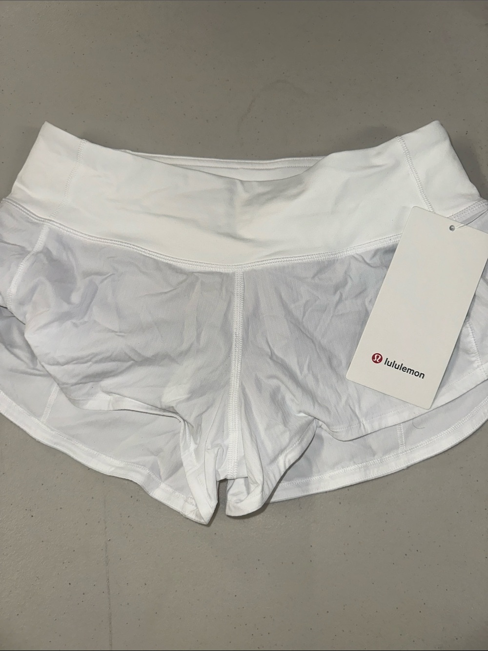 lululemon athletica White Speed Up LR 2.5" Lined Shorts